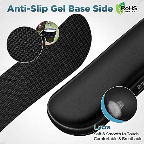 Gimars Upgrade Enlarge Gel Memory Foam Set Keyboard Wrist Rest Pad, Mouse Wrist Cushion Support For Office, Computer, Laptop, Mac, Comfortable, Lightweight For Easy Typing Pain Relief, Black #TOP2