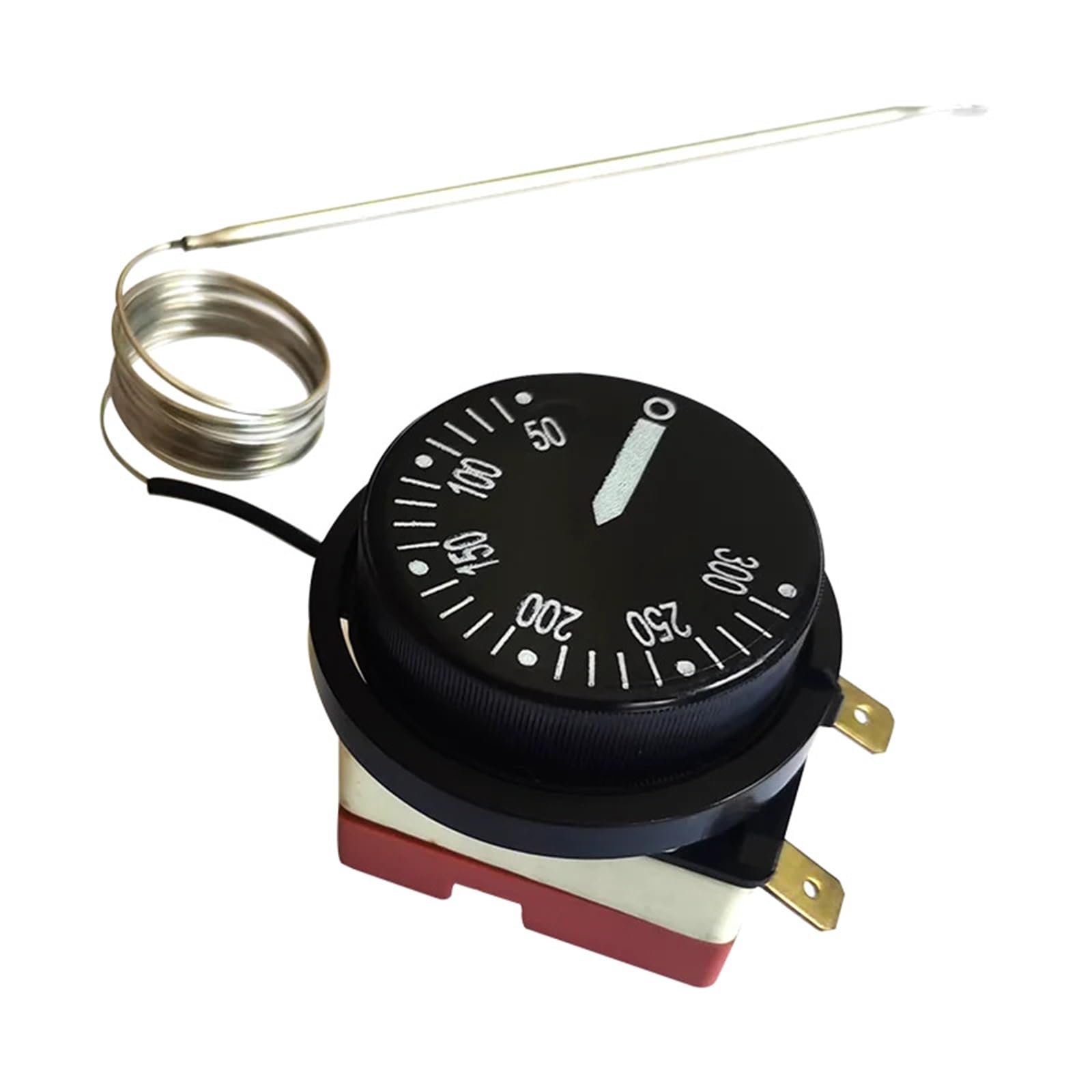 Termostato de Horno con Perilla giratoria y Base de cerámica, Interruptor de Temperatura del Calentador de Agua de 50-300 Grados Celsius, 220V CA 16A