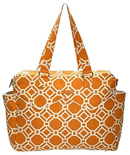 Foxy Vida Satchel - Tangelo Lattice