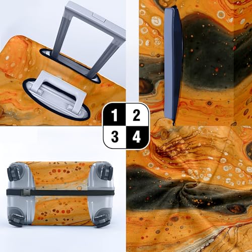 Travel Luggage Cover Suitcase Protector Scratch-Resistant Fit Not Included Suitcase Pattern Color Red XL-30-32in4