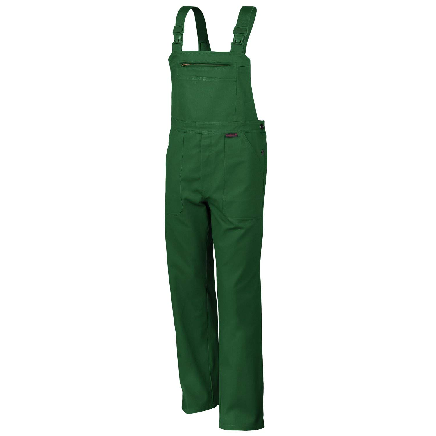 Salopette QUALITEX 270 en 5 couleurs, coton imperméable, taille 44–64, 90–110 - vert - W50