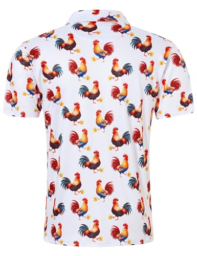 uideazone Golf Shirts for Men Dry Fit Polo Shirt Short Sleeve Moisture Wicking Golf Polos Performance Golf Tennis Shirt2