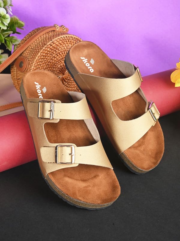 Image of Skora Cork Flat Sandal for Women