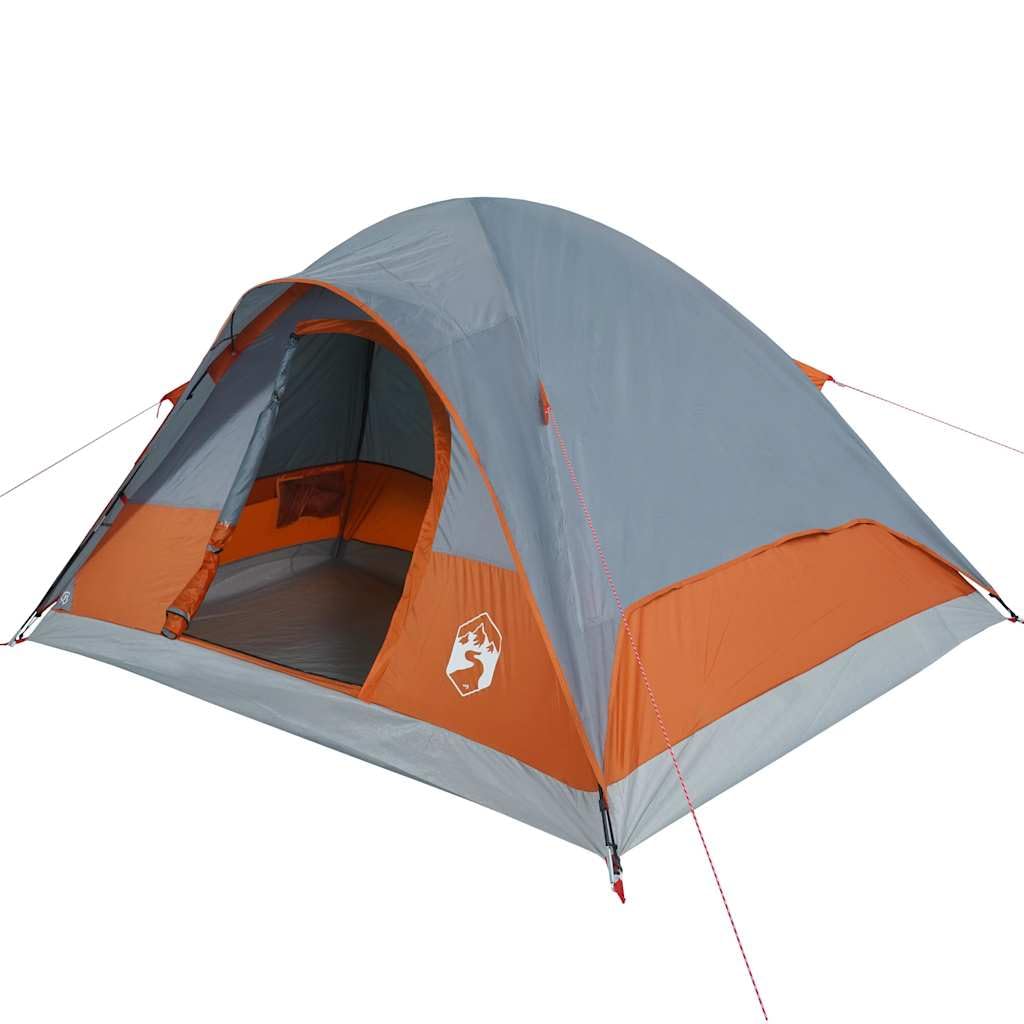 Mangloder Kuppel-Familienzelt Personen Blau Wasserdicht Leicht & Kompakt für Camping, Wandern und Outdoor Abenteuer, Robust, Winddicht, Mit E-Anschluss, Tragetasche, Für Garten, Strand, Festival