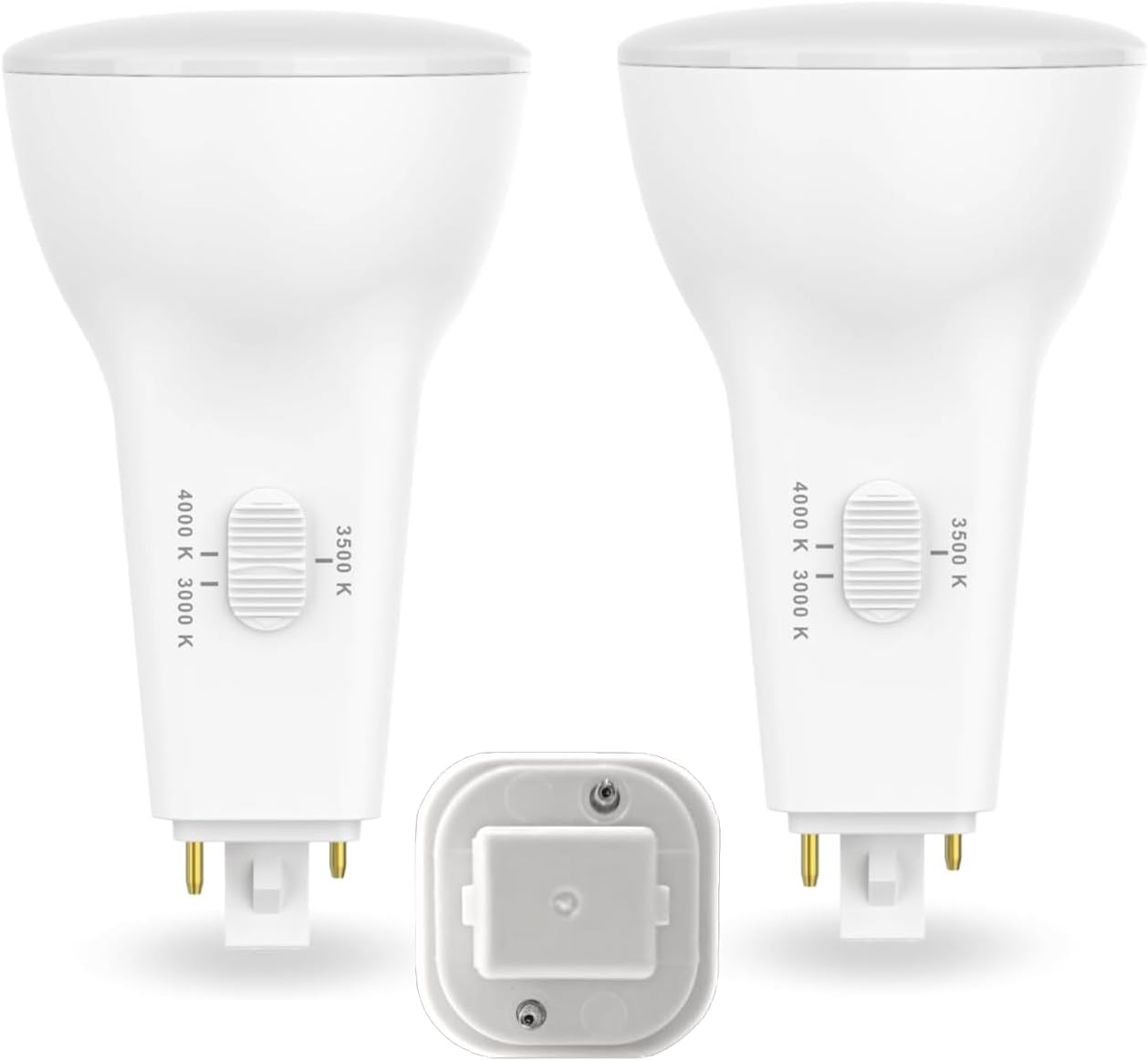 SLEEKLIGHTING | 10W-26W Eq PL Vertical LED Bulb, 2 Pins Diagonal,G24D, 1000lm, 3 CCT Selectable (3000K/3500K/4000K), 50,000 Hours Lifetime - Ballast Removal Required