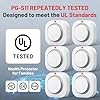 Hilmon Smoke Alarm Fire Detector,Battery Operated Photoelectric Smoke Detector with Test Button and Low Battery Warning, Fire Alarms Smoke Detectors for Home, 6 Pack #2