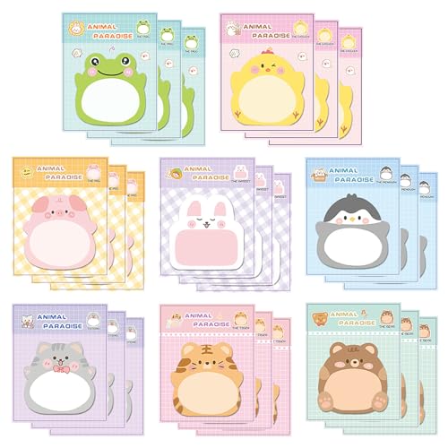 iCovalescent 24 Piezas Notas Adhesivas de Animales, Notas