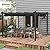 Outsunny 10' x 13' Retractable Pergola Canopy, Wood Grain Aluminum Pergola, Outdoor Sun Shade Shelter for Grill, Garden, Patio, Backyard, Deck, Gray