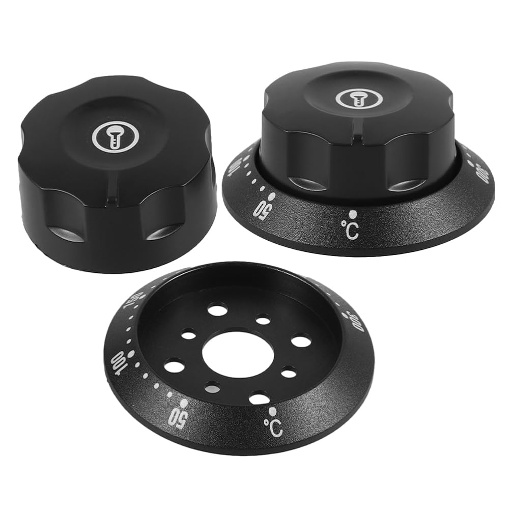 Hemoton 2 Pcs Universal Temperature Control Knob for Ovens Fryers and Water Heaters Range Control Knob Replacement Thermostat Oven Knob
