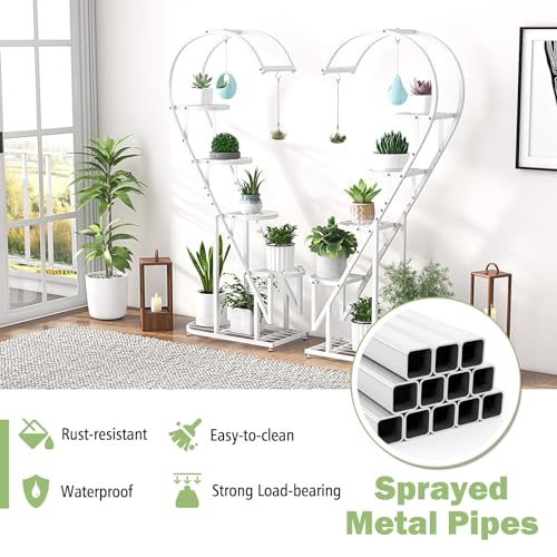 Support de plantes gain de place HOMASIS pour organiser vos pots de fleurs