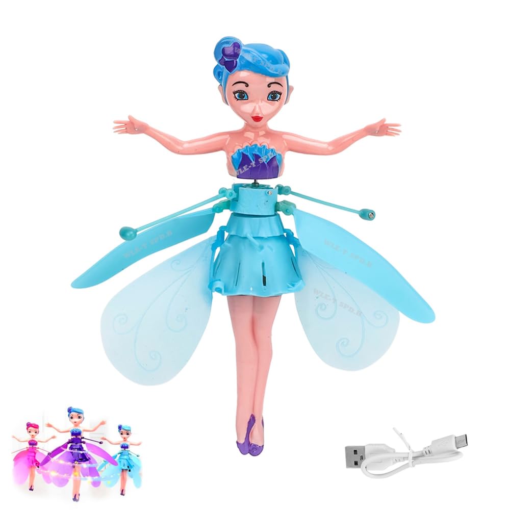 Sensor Princess Doll for Kids_Magic Flying Fairy Doll for Girls&Boys_Hand Sensor Control Barbie Doll(SkyBlue) (B0DF6RCYL8) Amazon Price History, Amazon Price Tracker