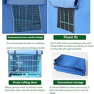 Dog crate cover for wire cratesfits most dog crateswindproof water resistant oxford pet kennel covers provided for wire crate indoor outdoor protectioneasy to put on take off   cucciolini doodles