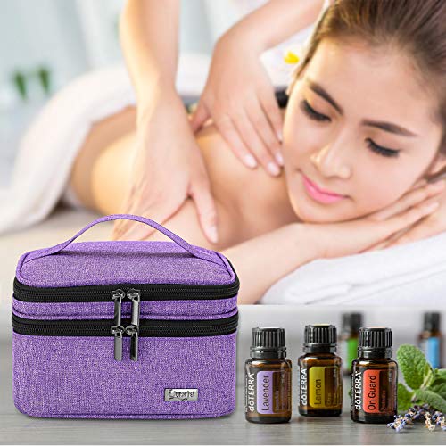Luxja Essential Oil Carrying Case - Holds 30 Bottles (5Ml-30Ml, Also Fits For Roller Bottles), Double-Layer Organizer For Essential Oil And Accessories, Purple (Bag Only) #TOP6