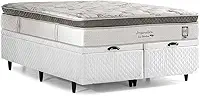 Cama Box Baú Herval Queen Imperatore, 84x158x198 cm, Molas Ensacadas