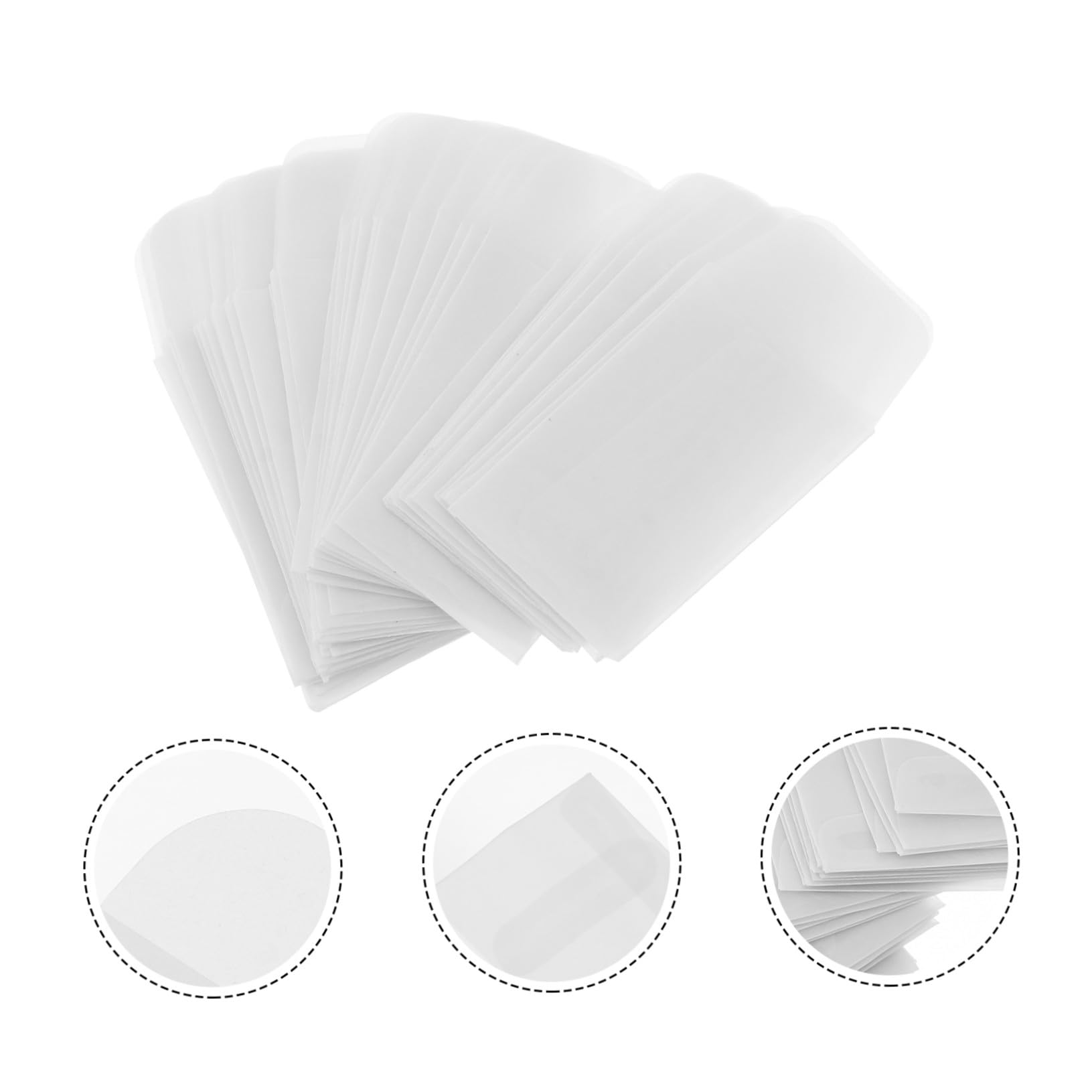 Enveloppes Transparentes 3x5cm Papier Sulfurisé Lot 50 Pièces Pochettes Timbres Pièces Monnaie
