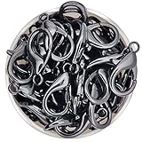Lieferumfang: Ein Beutel mit jeweils 50 Stück Karabiner-Schmuck-Verschlüssen