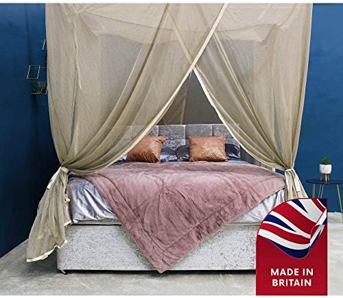 Blocsilver New Spacious Design EMF Protection EMF Shield Bed Canopy (Full XL) Height 6.5 Feet