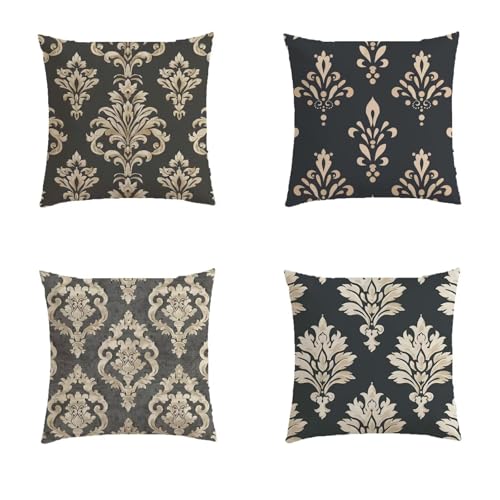 Housse de coussin 80x80cm extérieur bohème pour salon de jardin imperméable - 2