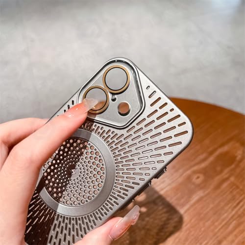 Coque magnétique fine or désert iPhone 14 : finie la surchauffe