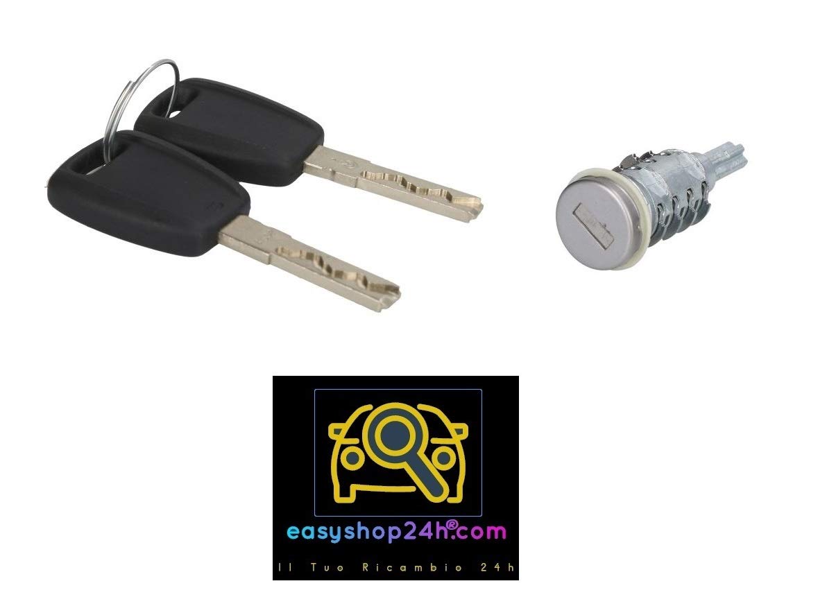 Cilindretto Serratura Porta Anteriore Sinistra per GIULIETTA YPSILON 312 11 500L con 2 Chiavi