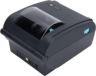 Label Printer Makers, Portable Thermal Label Printer, USB Label Maker Machines with Driver CD High Resolution Receipt Printer for Logistics Takeaway, Desktop Label Machine for Home Office(UK)