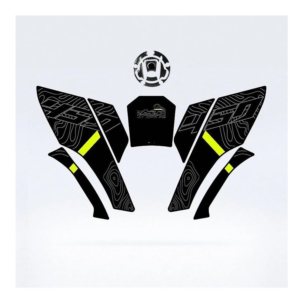 Fuel Tank Protector for 450MT Tank Pad Covers Stickers Motorcycle Accesories Fueltank Protector Carbon Decals