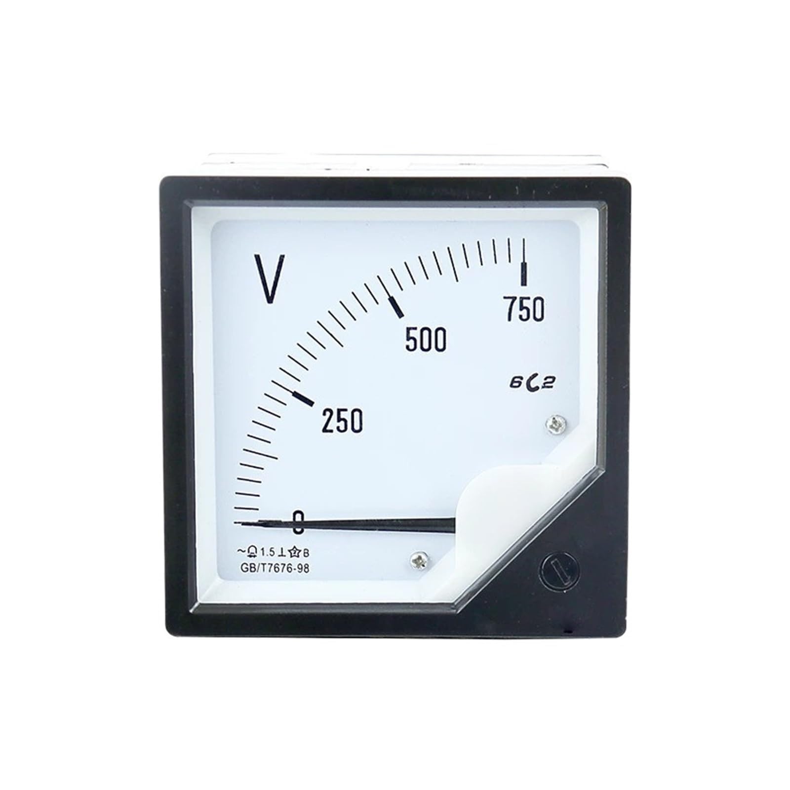 Voltmètre 150V DC à pointeur analogique 6C2-V mesure précise de tension