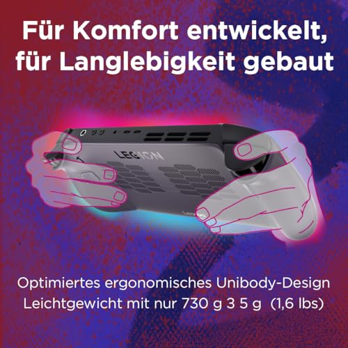 Lenovo Legion Go S Gaming Konsole | 8 WUXGA Display | AMD Ryzen Z2 Go | 16GB RAM | 1TB SSD | AMD Radeon Grafik | SteamOS | Nebula Nocturne schwarz