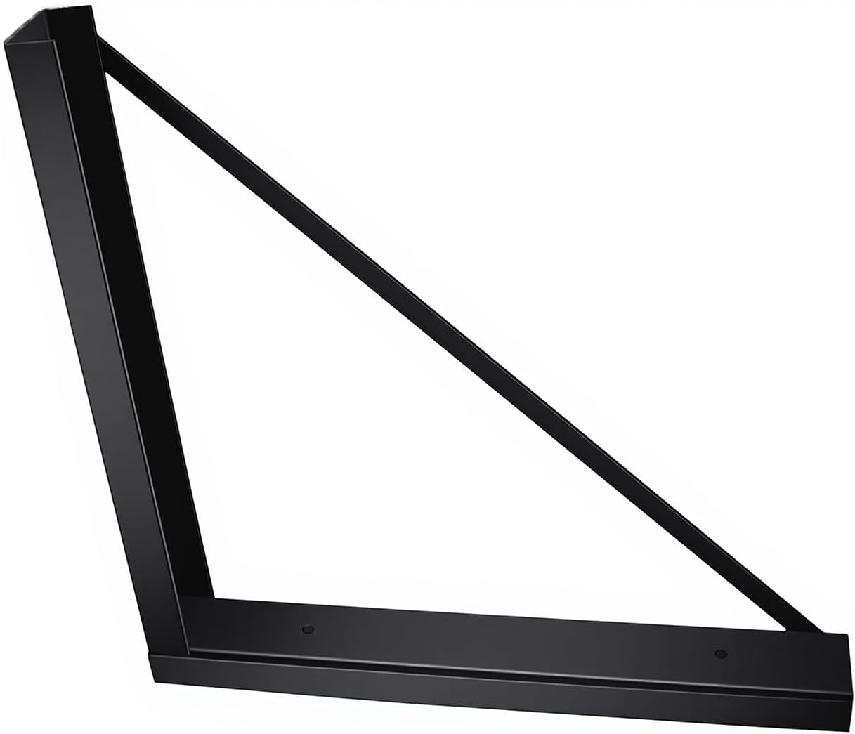 24"x24" Underbody Tool Box Mounting Kit – 1 Pair Black Welded Steel Brackets for Secure Mounting on Trucks and Trailers