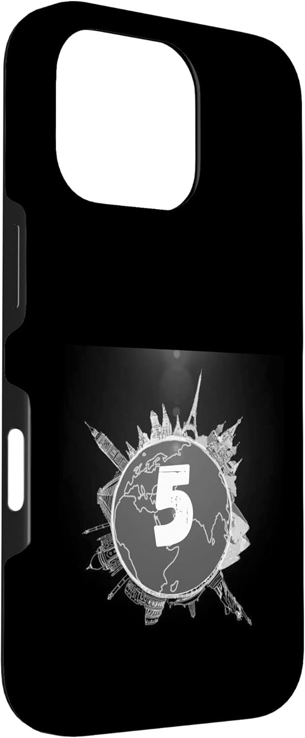 Worldwide 5ive Case for iPhone 16 Pro, showing side profile