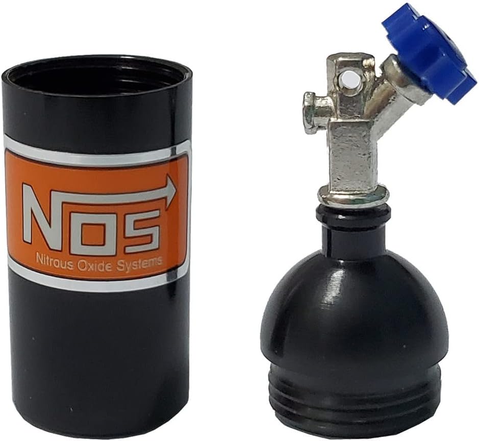 2Pcs RC Simulation Decoration NOS Nitrogen Bottle for 1/10 RC TRX4 Axial SCX10 90046 Redcat GEN7 gen8 D90 TF2 Tamiya CC01 HSP Rock Crawler (Black)