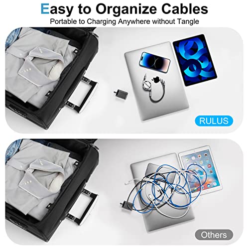 Multi Charging Cable 2Pack 4Ft 3 In 1 Retractable Fast Charging Cord Multi Charger Cable Multi Usb Cable With Ip/Type C/Micro Usb Ports For Cell Phones,Ip,Samsung Galaxy,Huawei,Lg,Htc,Tablets And More #TOP3