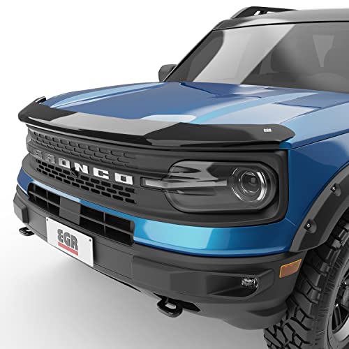 EGR 303561 SuperGuard Smoked Acrylic Hood Shield Compatible with Select 2021-2024 Ford Bronco Sport - Durable, Easy Installation
