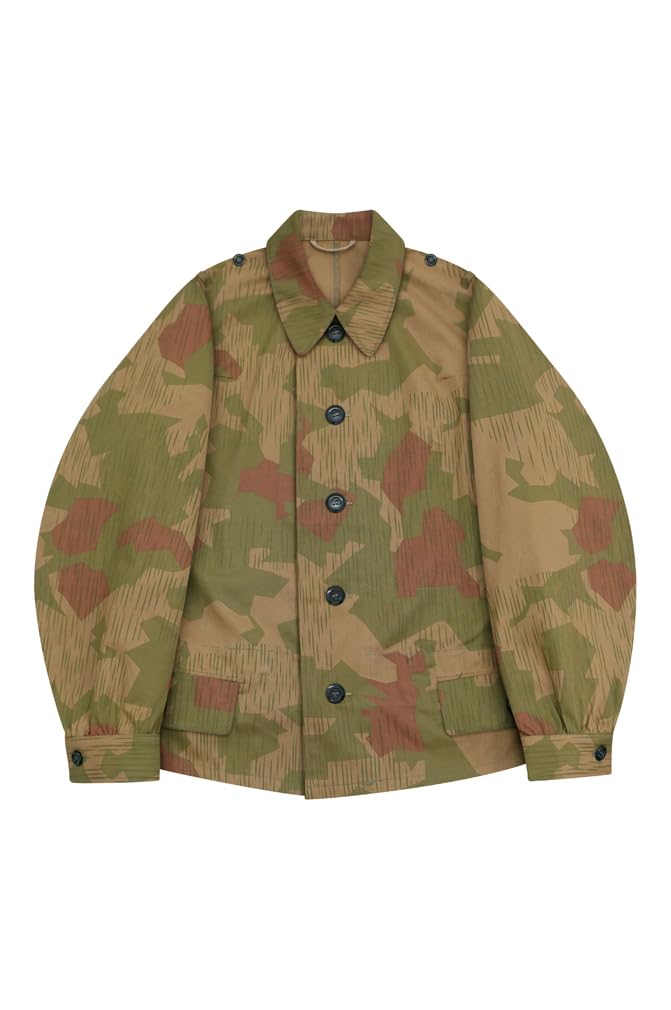 II wojna światowa niemiecki Luftwaffe odwrócony Splinter B Camo zmodyfikowany skrócony smoczek I, wielobarwny, 44/XXS regularny