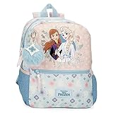 mochilas escolares frozen desmontable Tirantes anchos y ajustables que se adaptan perfectamente a la espalda. Posibilidad de incorporarle un carro opcional gracias al sistema Magic Fix que permite sujetar la mochila al carro.