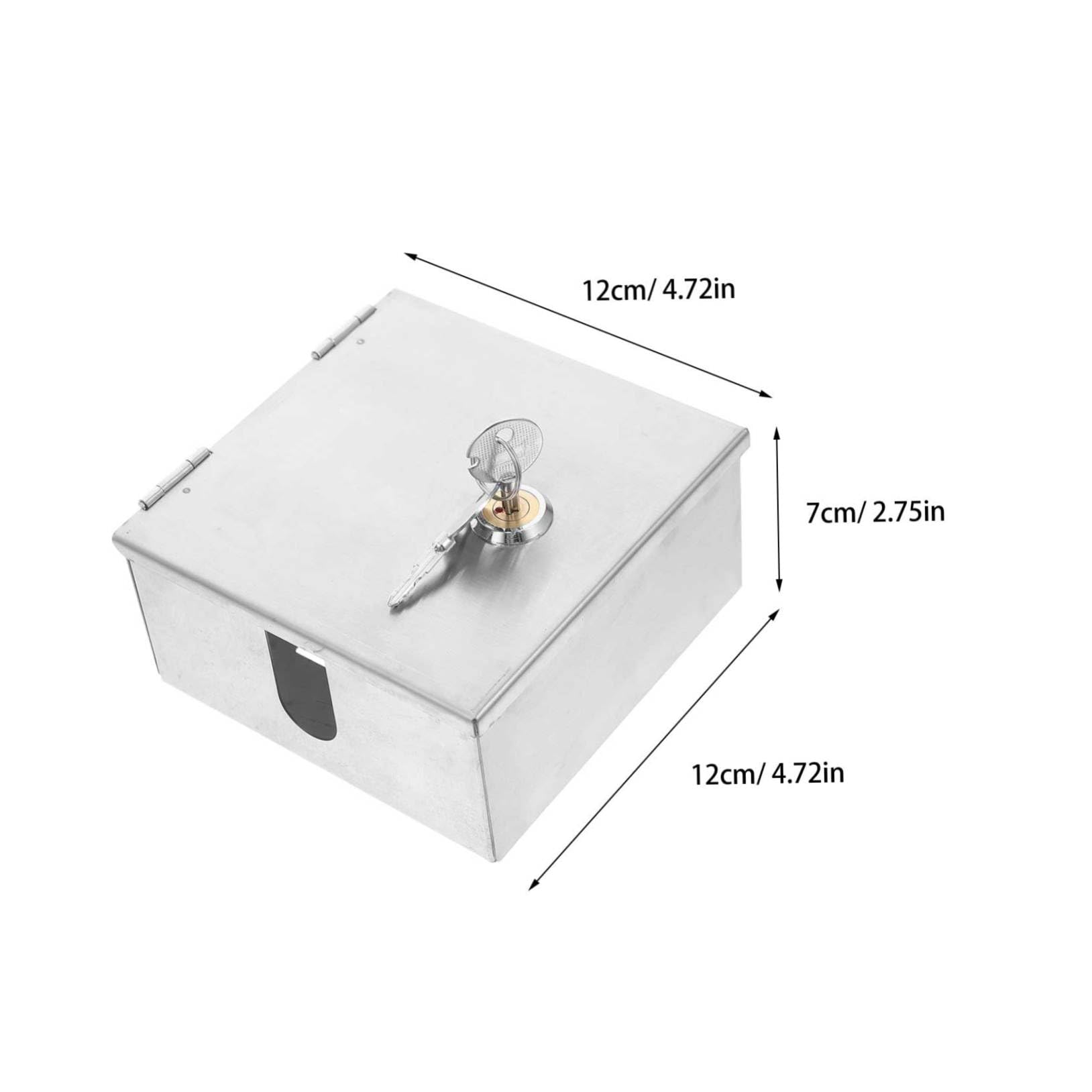 Caja de Conexiones Eléctricas Exterior Inoxidable con Cerradura y Llaves Diseño y Antirrobo para Enchufes Eléctricos para Carga de Vehículos Eléctricos y Uso Exteriores