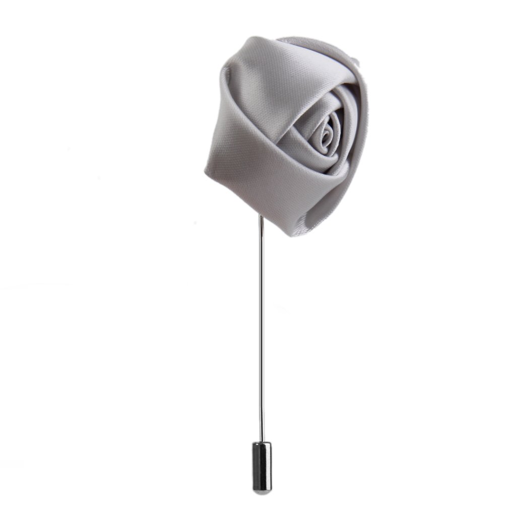 Broches de Solapa Plateados de poliéster para Hombre - Accesorio para Trajes, Blazers y Corbatas
