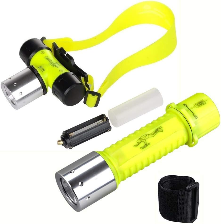 BESTSUN 1800 Lumen Super Bright Diving Flashlight and