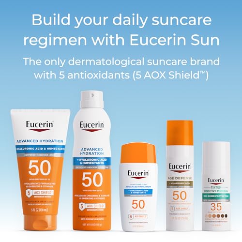 Eucerin Advanced Hydration Sunscreen Spray, SPF 50, 6 OZ - image 8