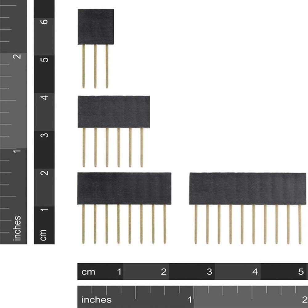 Treedix 4 Set di Perni Stacking Headers Kit Teste Femminili Staccabili Compatibile con Arduino UNO R3 (15 pz in totale)