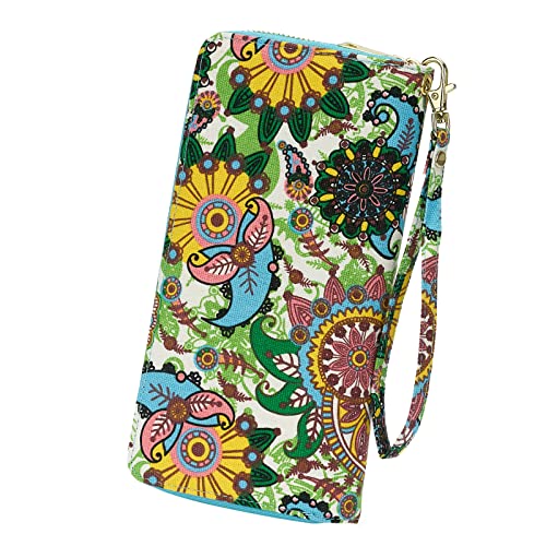 Wozeah Women's Rfid Blocking Pu Leather Zip Around Wallet Clutch Large Travel Purse (Color-2) #TOP5