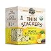Lundberg Organic Chocolate Thin Stackers, White Chocolate Lemon Poppy Seed, 3.3oz, Gluten-Free, Kosher, USDA Certified Organic, Non-GMO Verified, Whole Grain