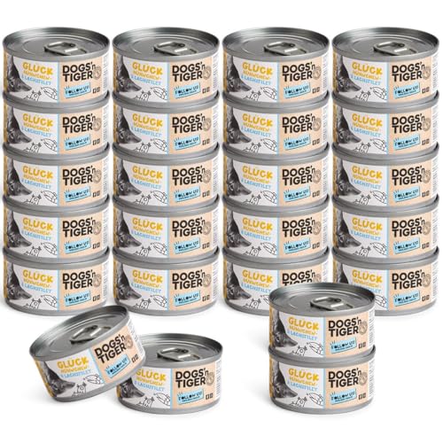 Produktbild von Dogs’n Tiger Adult Premium Nassfutter für Katzen Glück - 24 x 70 g