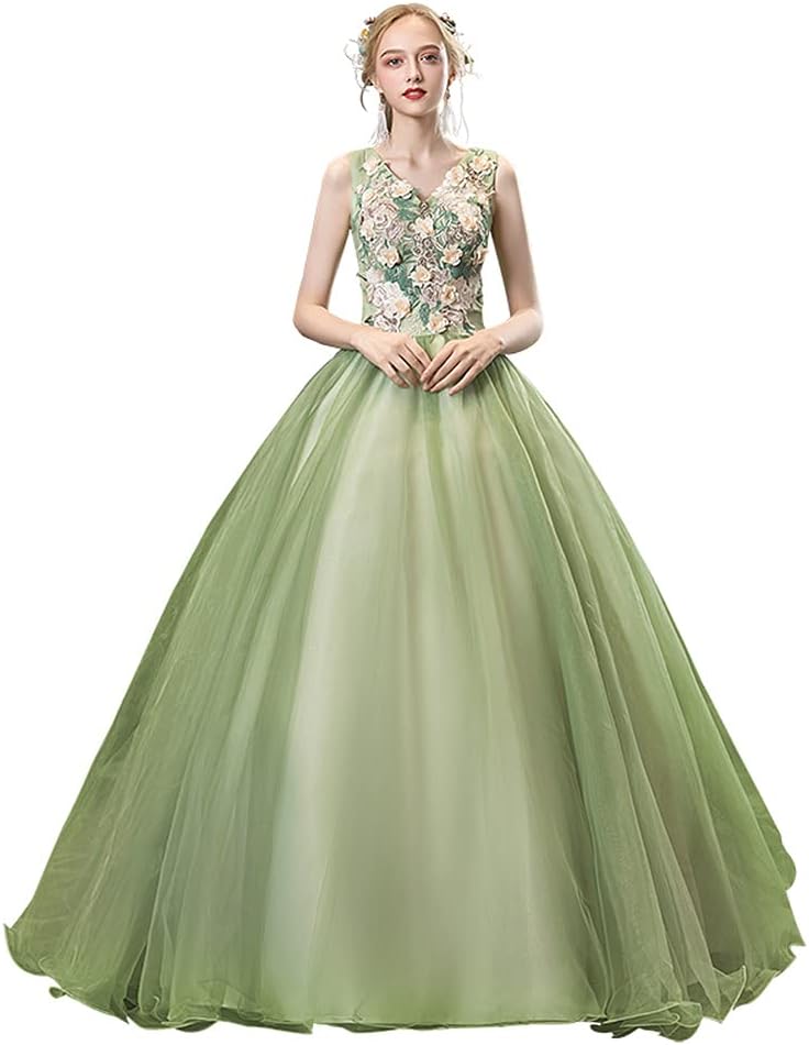 Newjoy / ドレス 大人 ピアノ 発表会 ロングドレス 演奏会 結婚式 母親 パーティードレス フリル袖 ロング丈 肩出し Vネック  編み上げタイプ 成人式 同窓会 Aライン ステージドレス ウエディング ワンピース XS 4L LIOO【サイズ有XS-3XL】カラードレス ウェディングドレス ロングドレス 演奏会 ピアノ 発表会 ドレス 成人式 オフショルダ