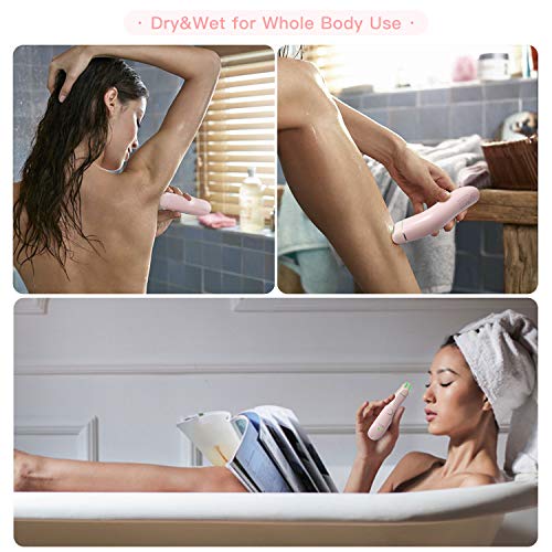 Brori Rasierer Damen Elektrisch,Damenrasierer Intimbereich Elektrisch Hautpflege Elektrorasierer Nass und Trocken Rasierer Damen Trimmer IPX7 Wiederaufladbar Lady Shaver für Beinen Achseln Bikinizone - Image 5