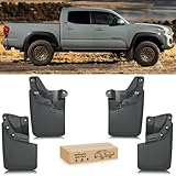 Nilight Mud Flaps for Toyota Tacoma 2016-2023, No Drilling Precision Fit Exterior Accessories Heavy-Duty Splash Guards Protection, Front & Rear Set