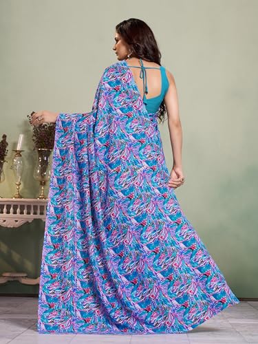 Image of Garden Vareli Art Silk Abstract Printed Saree
