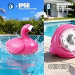 Rechargeable Floating Pool Lights, 2PK Flamingo Pool Lights that Float - Image 5