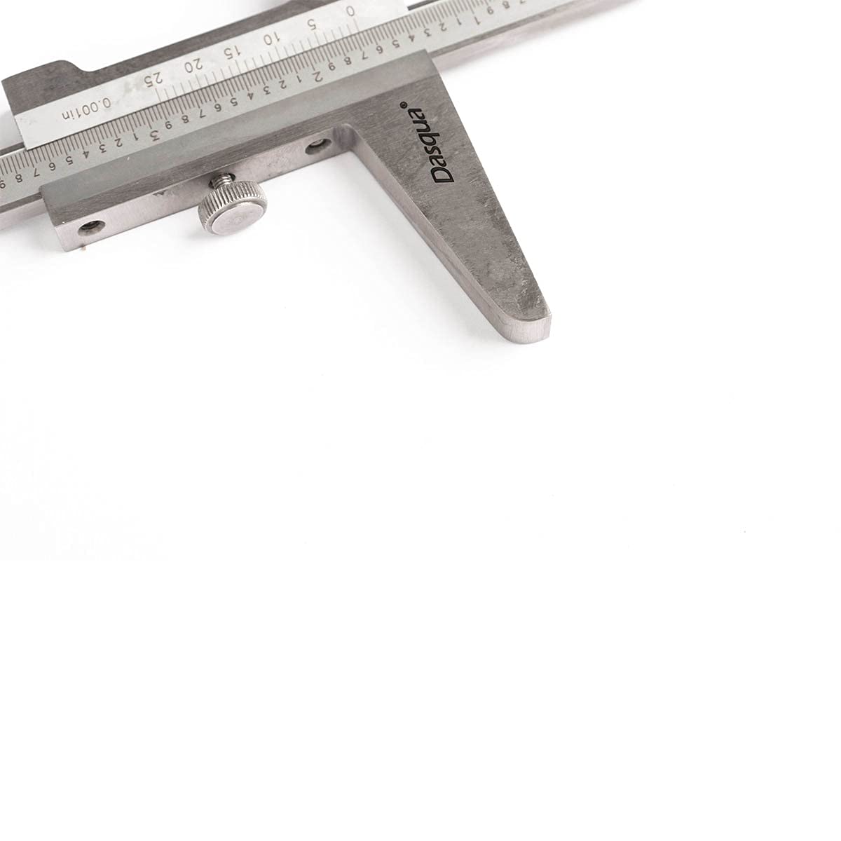 Dasqua Medidor Vernier de profundidad monobloque 3001-2905 de 0-12 pulgadas