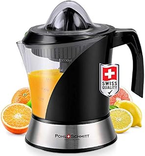 Pohl+Schmitt Deco-Line Citrus Juicer Machine Extractor - Large Capacity 34oz (1L) Easy-Clean, Featuring